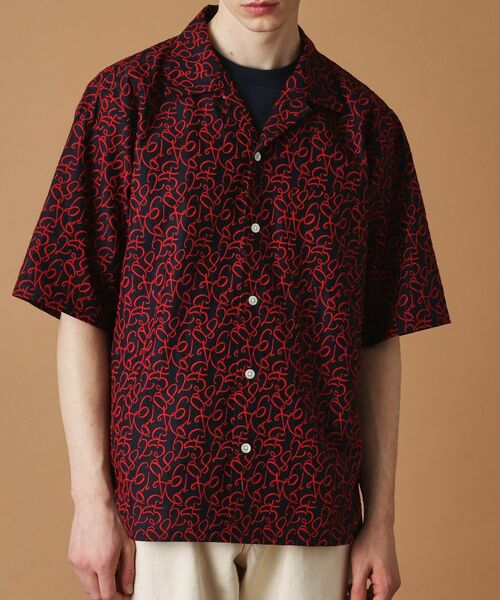 TAKEO KIKUCHI / タケオキクチ シャツ・ブラウス | 数字エンブロイダリー半袖シャツ | 詳細2