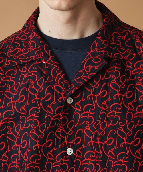 TAKEO KIKUCHI / タケオキクチ シャツ・ブラウス | 数字エンブロイダリー半袖シャツ | 詳細5