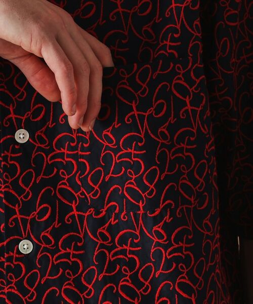 TAKEO KIKUCHI / タケオキクチ シャツ・ブラウス | 数字エンブロイダリー半袖シャツ | 詳細7