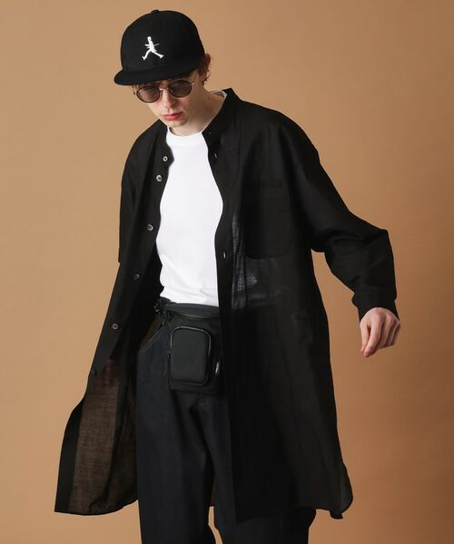 TAKEO KIKUCHI / タケオキクチ Tシャツ | 綿ラミーシアーロングシャツ | 詳細10