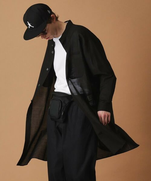 TAKEO KIKUCHI / タケオキクチ Tシャツ | 綿ラミーシアーロングシャツ | 詳細11