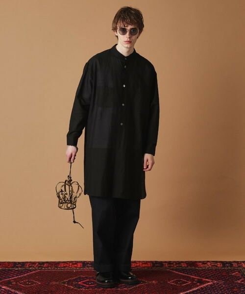 TAKEO KIKUCHI / タケオキクチ Tシャツ | 綿ラミーシアーロングシャツ | 詳細12