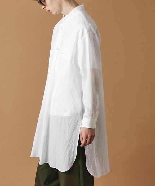 TAKEO KIKUCHI / タケオキクチ Tシャツ | 綿ラミーシアーロングシャツ | 詳細3