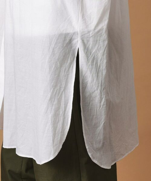 TAKEO KIKUCHI / タケオキクチ Tシャツ | 綿ラミーシアーロングシャツ | 詳細8