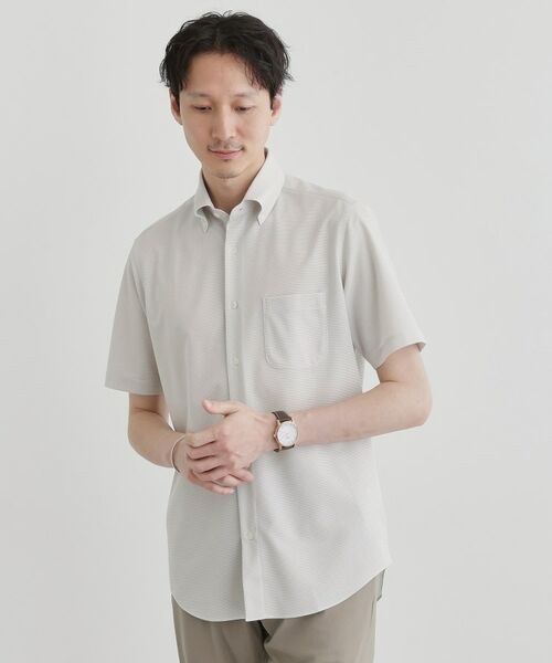 TAKEO KIKUCHI / タケオキクチ シャツ・ブラウス | ユーティリティ ピンヘッド 半袖シャツ | 詳細9