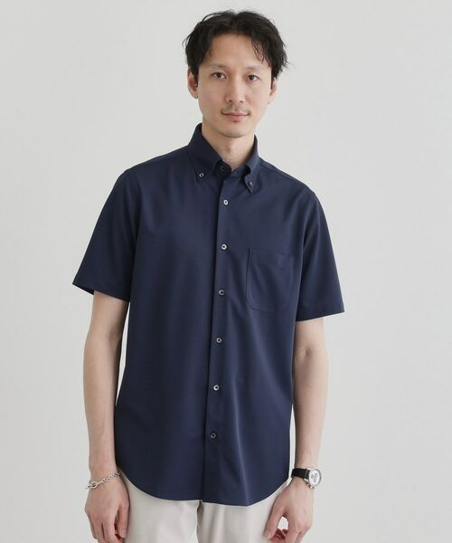 TAKEO KIKUCHI / タケオキクチ シャツ・ブラウス | ユーティリティ ピンヘッド 半袖シャツ(ブルー(093))