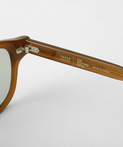 TAKEO KIKUCHI / タケオキクチ サングラス・メガネ | 【TAKEO KIKUCHI × THE BEDFORD HOTEL】ウェリントンフレーム サングラス | 詳細8