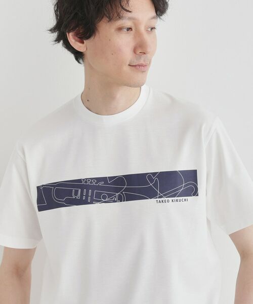 TAKEO KIKUCHI / タケオキクチ Tシャツ | バープリントポンチTシャツ | 詳細8
