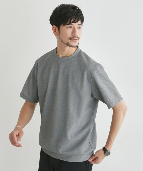 TAKEO KIKUCHI / タケオキクチ Tシャツ | 【LIMITED】ハンドライティングロゴ 1ポイント半袖カットソー(グレー(012))