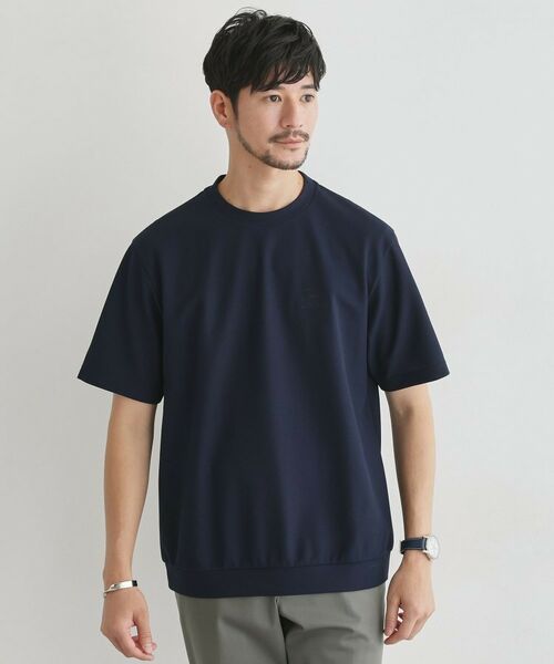 TAKEO KIKUCHI / タケオキクチ Tシャツ | 【LIMITED】ハンドライティングロゴ 1ポイント半袖カットソー(ネイビー(094))