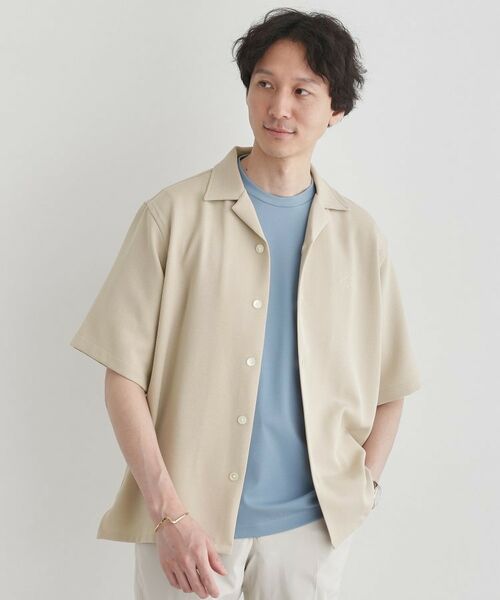 TAKEO KIKUCHI / タケオキクチ シャツ・ブラウス | 【LIMITED】ハンドライティングロゴ 1ポイントジャージ半袖シャツ | 詳細18