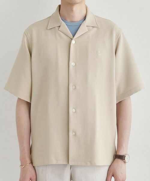 TAKEO KIKUCHI / タケオキクチ シャツ・ブラウス | 【LIMITED】ハンドライティングロゴ 1ポイントジャージ半袖シャツ | 詳細2