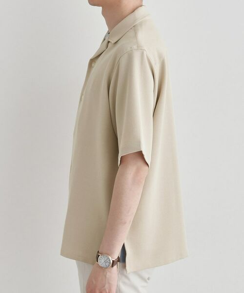 TAKEO KIKUCHI / タケオキクチ シャツ・ブラウス | 【LIMITED】ハンドライティングロゴ 1ポイントジャージ半袖シャツ | 詳細3