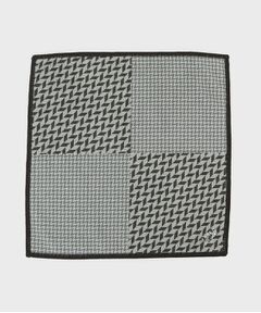 TAKEO KIKUCHI / タケオキクチ ハンカチ | 柄切り替えプリントフォンカチ