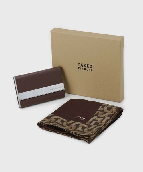TAKEO KIKUCHI / タケオキクチ 服飾雑貨 | ハンカチ名刺入れセット | 詳細1