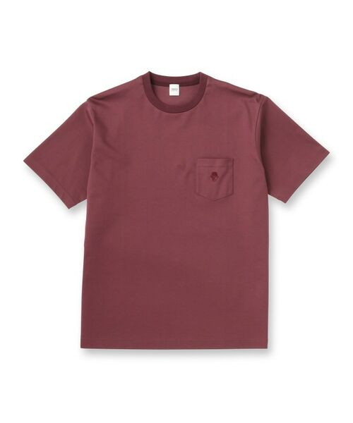 TAKEO KIKUCHI / タケオキクチ Tシャツ | 【COOL CITY WEAR】ワンポイント刺しゅう ポケットTシャツ /接触冷感 | 詳細1