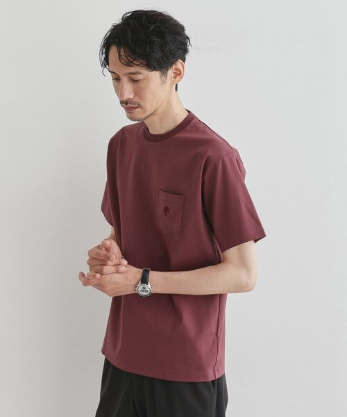 TAKEO KIKUCHI / タケオキクチ Tシャツ | 【COOL CITY WEAR】ワンポイント刺しゅう ポケットTシャツ /接触冷感 | 詳細13