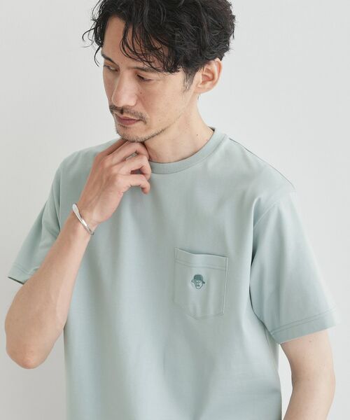 TAKEO KIKUCHI / タケオキクチ Tシャツ | 【COOL CITY WEAR】ワンポイント刺しゅう ポケットTシャツ /接触冷感 | 詳細16