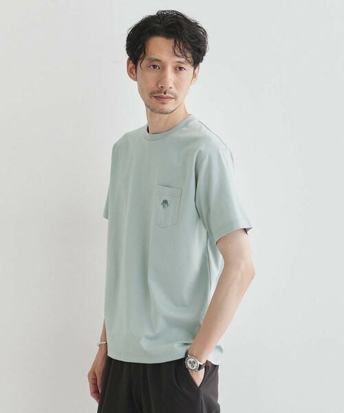 TAKEO KIKUCHI / タケオキクチ Tシャツ | 【COOL CITY WEAR】ワンポイント刺しゅう ポケットTシャツ /接触冷感 | 詳細17