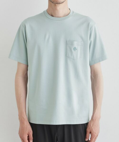 TAKEO KIKUCHI / タケオキクチ Tシャツ | 【COOL CITY WEAR】ワンポイント刺しゅう ポケットTシャツ /接触冷感 | 詳細2