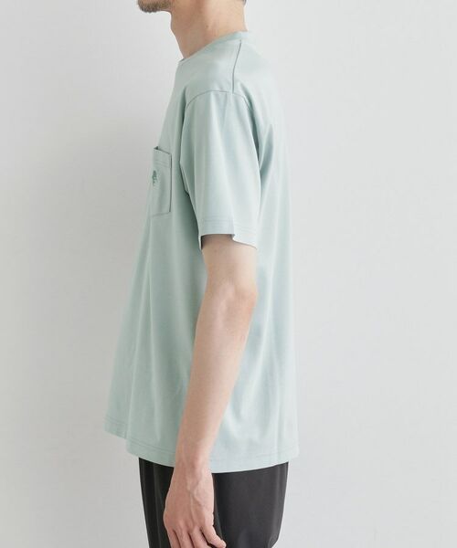 TAKEO KIKUCHI / タケオキクチ Tシャツ | 【COOL CITY WEAR】ワンポイント刺しゅう ポケットTシャツ /接触冷感 | 詳細3