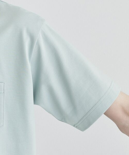 TAKEO KIKUCHI / タケオキクチ Tシャツ | 【COOL CITY WEAR】ワンポイント刺しゅう ポケットTシャツ /接触冷感 | 詳細6