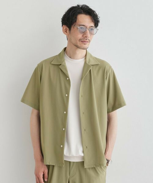 TAKEO KIKUCHI / タケオキクチ シャツ・ブラウス | 【COOL CITY WEAR】エアートール オープンカラーシャツ /接触冷感・通気性 | 詳細15