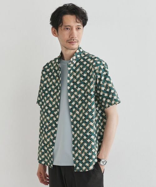 TAKEO KIKUCHI / タケオキクチ Tシャツ | 【COOL CITY WEAR】籠目アート柄 サッカーシャツ /通気性 | 詳細16