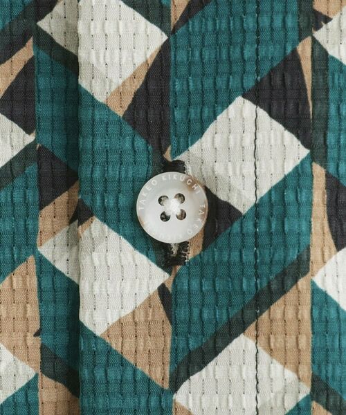 TAKEO KIKUCHI / タケオキクチ Tシャツ | 【COOL CITY WEAR】籠目アート柄 サッカーシャツ /通気性 | 詳細18