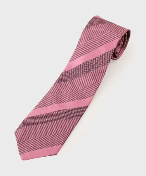 TAKEO KIKUCHI / タケオキクチ ネクタイ | 丹沢シルクネクタイ – 柞蚕シャドーストライプ | 詳細1