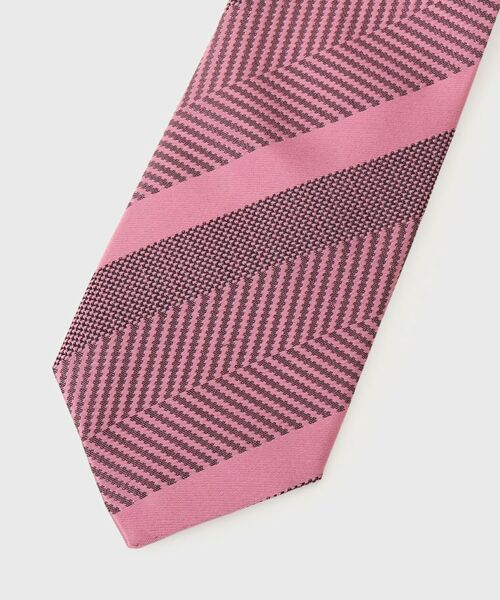 TAKEO KIKUCHI / タケオキクチ ネクタイ | 丹沢シルクネクタイ – 柞蚕シャドーストライプ | 詳細2