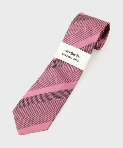 TAKEO KIKUCHI / タケオキクチ ネクタイ | 丹沢シルクネクタイ – 柞蚕シャドーストライプ | 詳細5