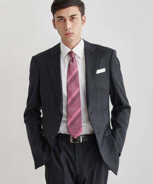 TAKEO KIKUCHI / タケオキクチ ネクタイ | 丹沢シルクネクタイ – 柞蚕シャドーストライプ | 詳細7