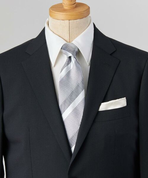 TAKEO KIKUCHI / タケオキクチ ネクタイ | 丹沢シルクネクタイ – 柞蚕シャドーストライプ | 詳細8