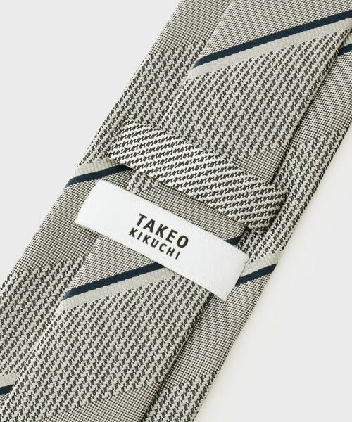 TAKEO KIKUCHI / タケオキクチ ネクタイ | 京都丹後 タッサーバスケット ストライプネクタイ | 詳細4