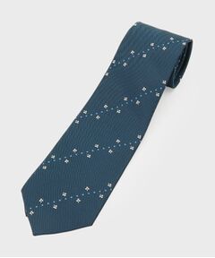 TAKEO KIKUCHI / タケオキクチ ネクタイ | カンジャンテフラワーストライプ – 玉虫色に咲く華やかさ