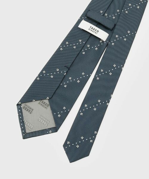 TAKEO KIKUCHI / タケオキクチ ネクタイ | カンジャンテフラワーストライプ – 玉虫色に咲く華やかさ | 詳細3