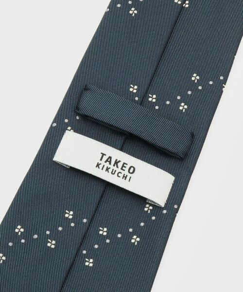 TAKEO KIKUCHI / タケオキクチ ネクタイ | カンジャンテフラワーストライプ – 玉虫色に咲く華やかさ | 詳細4