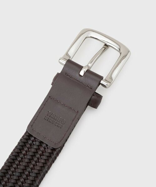 TAKEO KIKUCHI / タケオキクチ ベルト・サスペンダー | レザーゴムメッシュベルト | 詳細4