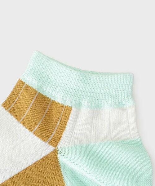 TAKEO KIKUCHI / タケオキクチ ソックス | カラーブロックショートソックス | 詳細3