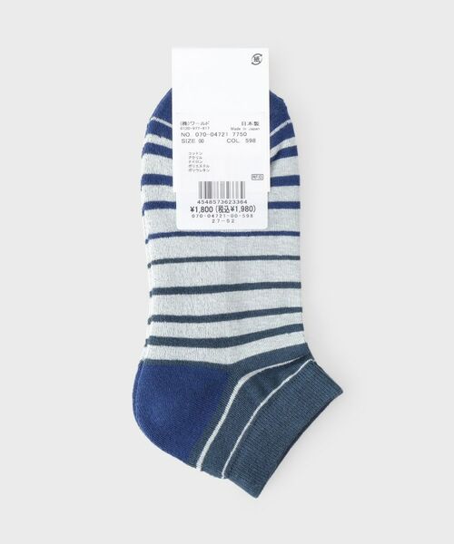 TAKEO KIKUCHI / タケオキクチ ソックス | グラデボーダーショートソックス | 詳細2
