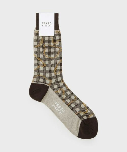 TAKEO KIKUCHI / タケオキクチ ソックス | ギンガムボーラーソックス | 詳細1