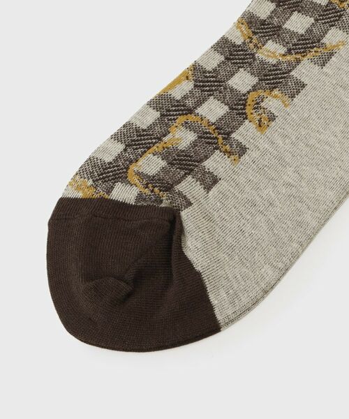 TAKEO KIKUCHI / タケオキクチ ソックス | ギンガムボーラーソックス | 詳細2
