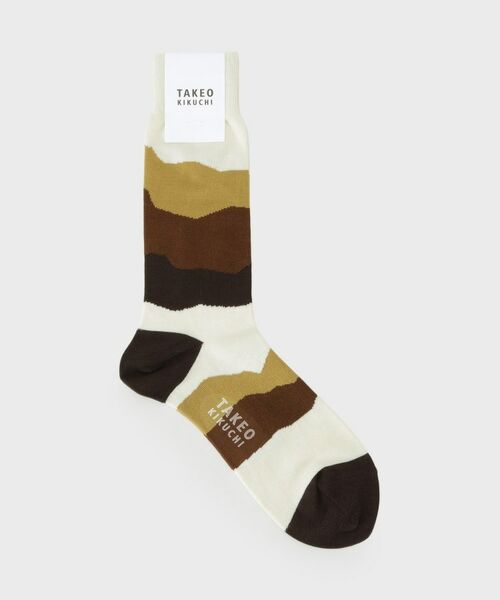 TAKEO KIKUCHI / タケオキクチ ソックス | ダズルボーダーソックス | 詳細1