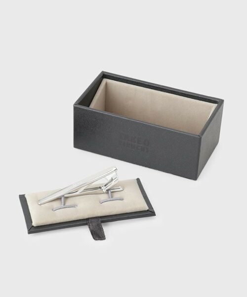 TAKEO KIKUCHI / タケオキクチ カフリンクス・ネクタイピン | テーパードタイバー ー 日本製の洗練された真鍮タイバー | 詳細3