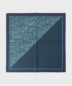 TAKEO KIKUCHI / タケオキクチ ハンカチ | パターンブロッキング プリントハンカチ