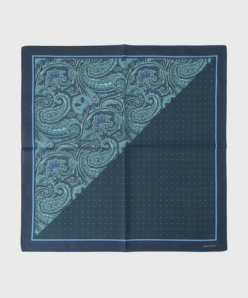 TAKEO KIKUCHI / タケオキクチ ハンカチ | パターンブロッキング プリントハンカチ | 詳細1