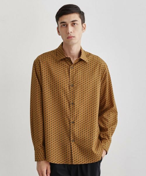 TAKEO KIKUCHI / タケオキクチ シャツ・ブラウス | ボーラーハット柄 長袖シャツ(ブラウン(144))