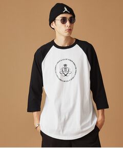 TAKEO KIKUCHI / タケオキクチ カットソー | 【Sサイズ～】アンドマーク7分袖ラグランTシャツ