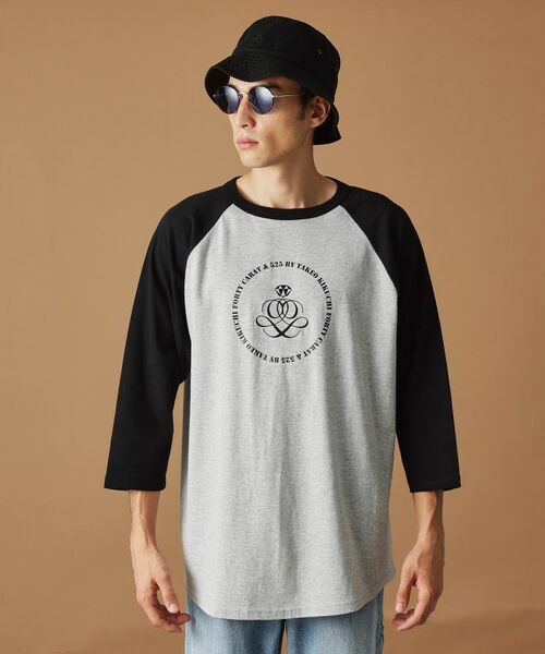 TAKEO KIKUCHI / タケオキクチ カットソー | 【Sサイズ～】アンドマーク7分袖ラグランTシャツ | 詳細2